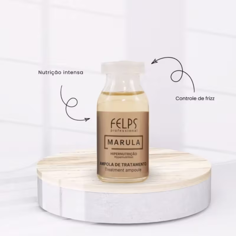 Felps Cronograma Capilar Ampolas Power Up - SOS + Marula + Banho de Verniz  3x15ml