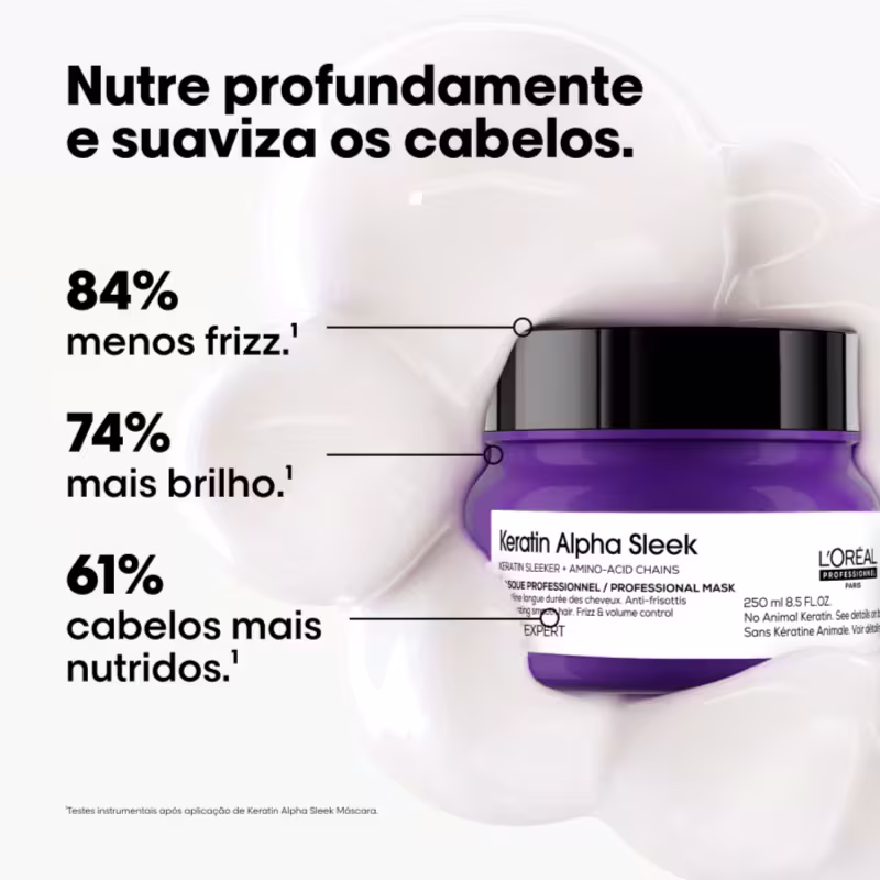 Quarteto L'Oréal Professionnel Keratin Alpha Sleek Super Absolut Oil 10 em 1 (4 Produtos)