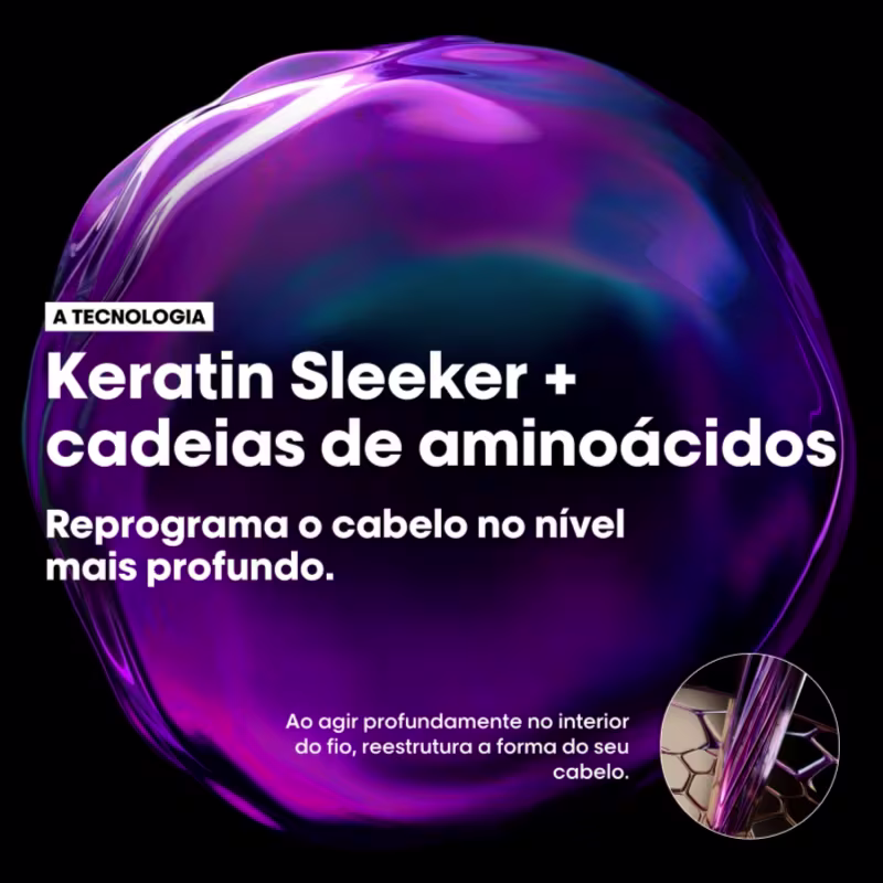 Quarteto L'Oréal Professionnel Keratin Alpha Sleek Super Absolut Repair Molecular Oil (4 Produtos)