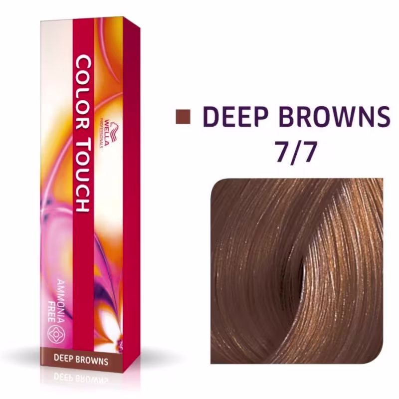 Tonalizante Cabelo Wella Professionals Color Touch 7.7 Loiro Médio Kit 2 Unidades