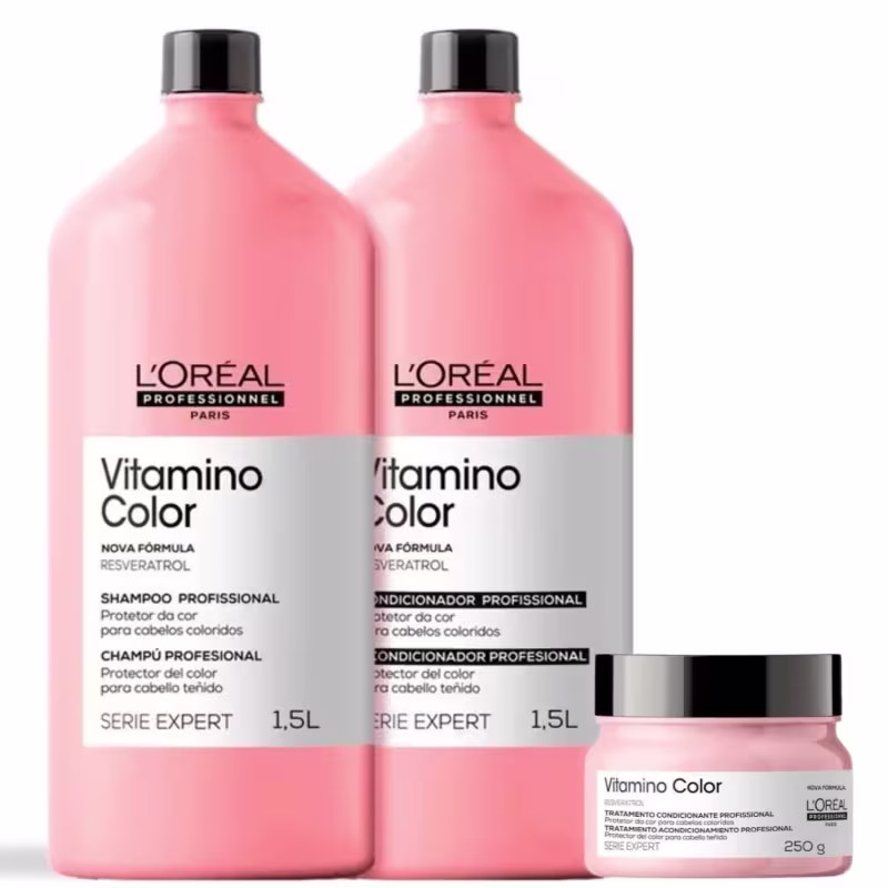 Kit L'Oréal Professionnel Serie Expert Vitamino Color Salon Trio P (3 Produtos)