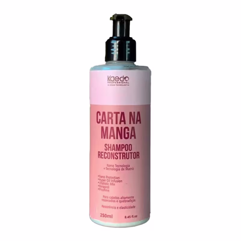 Kit Kaedo Professional Carta na Manga Shampoo, Condicionador, Máscara