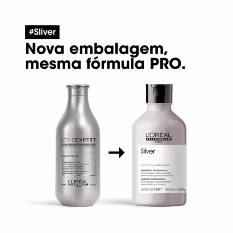 Trio L'Oréal Professionnel para Cabelos Grisalhos ou Coloridos (3 Produtos)