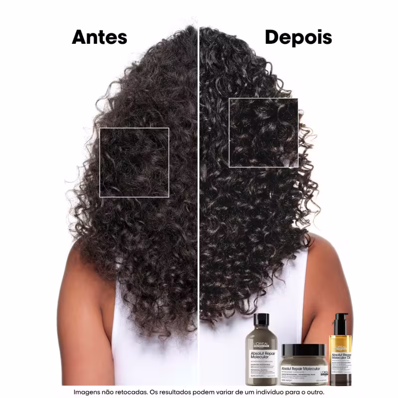 Quarteto L'Oréal Professionnel Absolut Repair Molecular Oil Protein for Home (4 produtos)