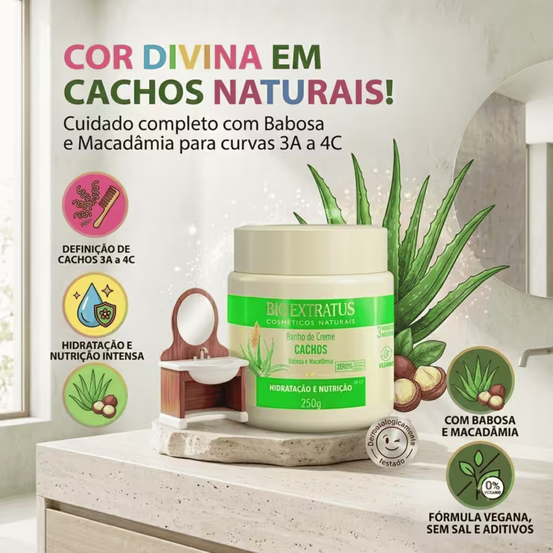 Kit Bio Extratus Be.use Antiencolhimento Cachos 3 Produtos