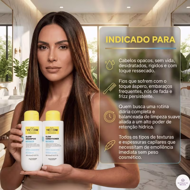 Shampoo e Condicionador Yellow Hydra Care 500ml 