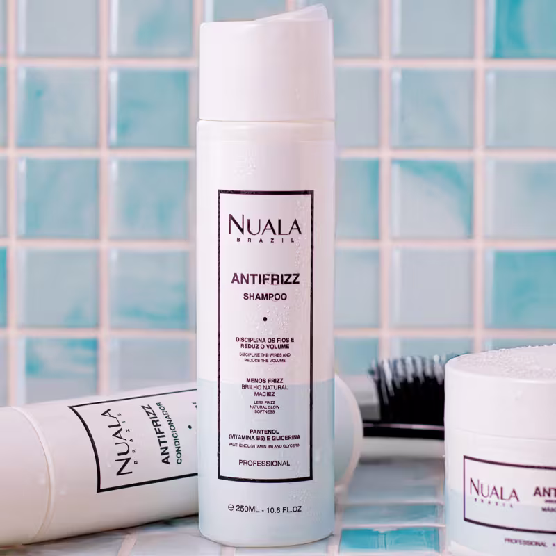 Kit Nuala Antifrizz Shampoo + Máscara + Acidificante + Leave-in (4 Produtos)