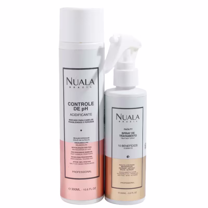 Kit Nuala Acidificante Controle de PH + Leave-in Facility 10 em 1 (2 Produtos)