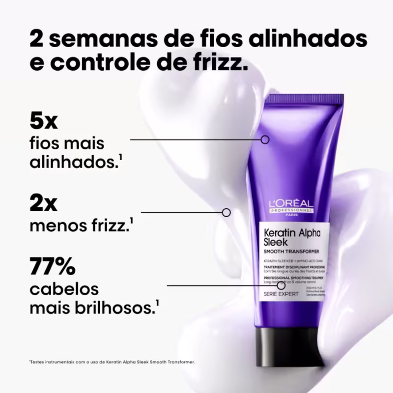 Trio L'Oréal Professionnel Keratin Alpha Sleek Absolut Oil Hidratação (3 Produtos)