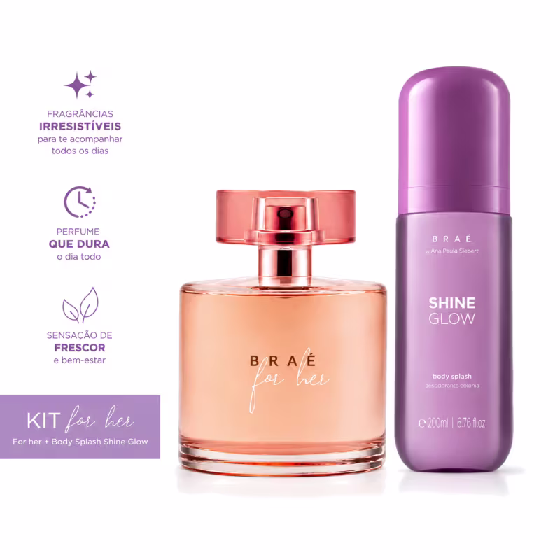 Kit For her  + Body Splash Shine Glow