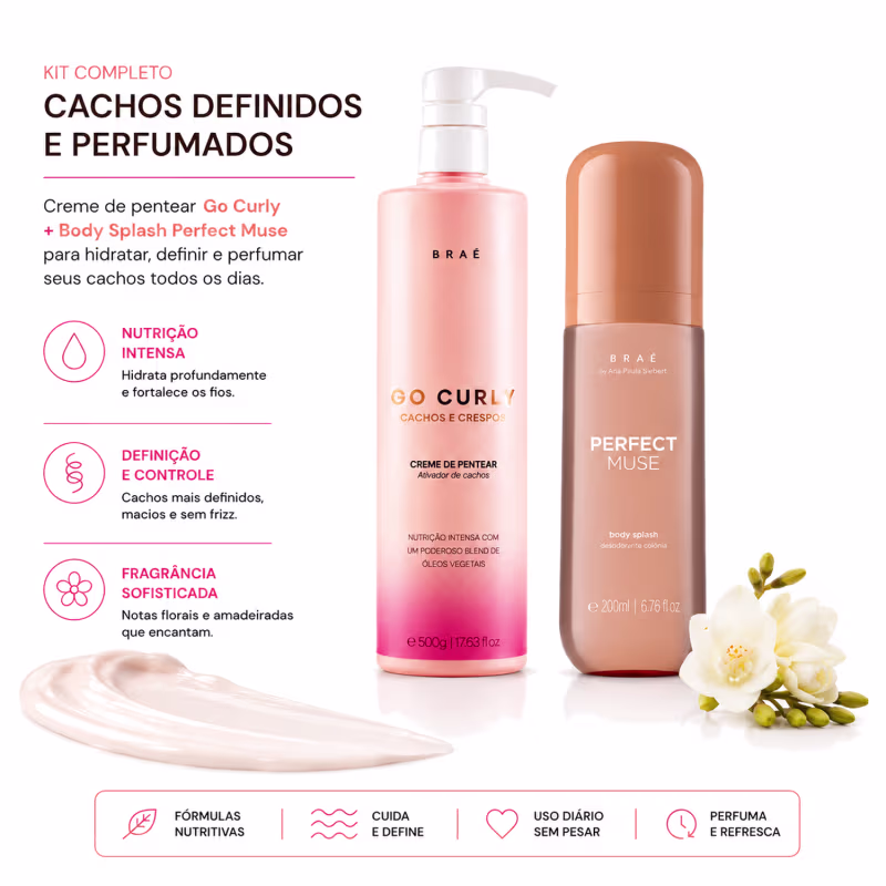 Kit Go Curly  + Body Splash Perfect Muse