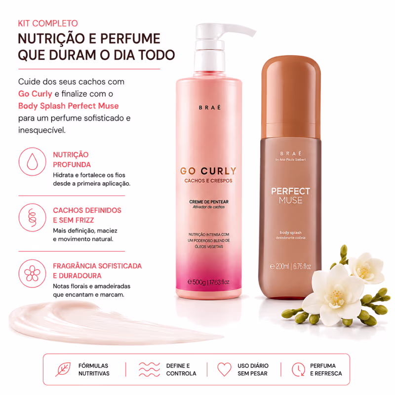 Kit Go Curly  + Body Splash Perfect Muse