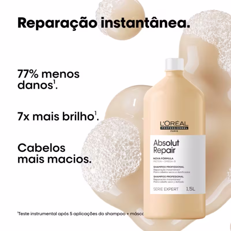 Kit L'Oréal Professionnel Absolut Repair Protein + Omega-9 Vitamino Color Salon (4 Produtos)