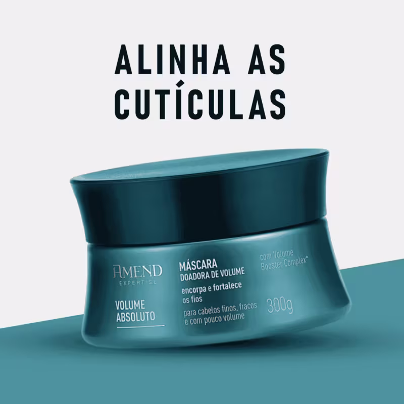 Kit Amend Volume Absoluto Volume Shampoo Cond Máscara