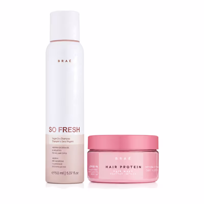 Kit Braé So fresh Shampoo a Seco e Hair Protein Proteína Concentrada