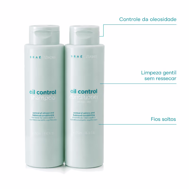 Kit Braé Stages Oil Control Shampoo + Condicionador 250ml