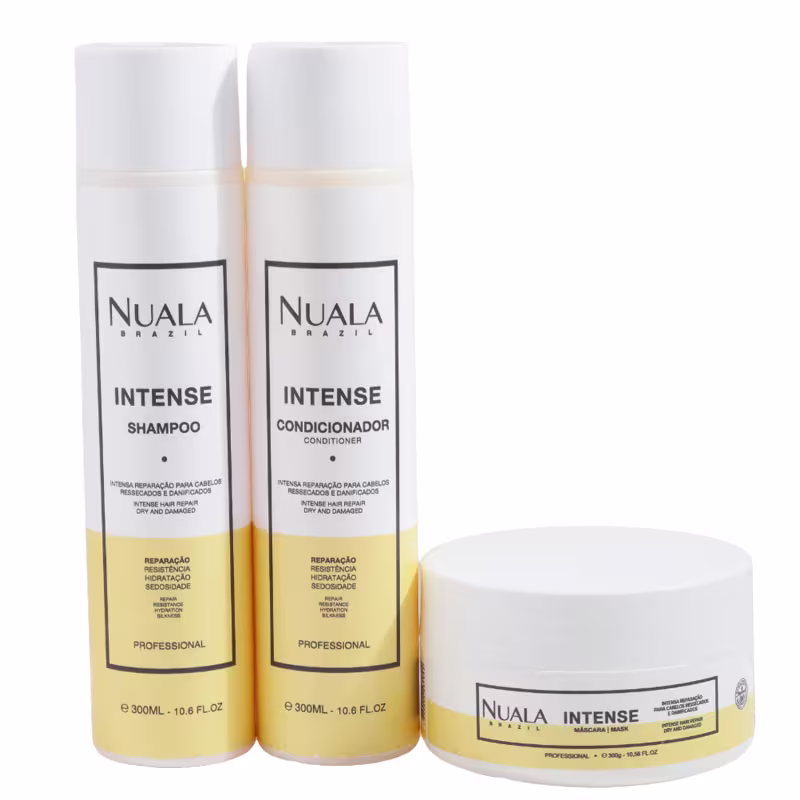 Kit Nuala Reconstrução Intense Shampoo + Condicionador + Máscara (3 Produtos)