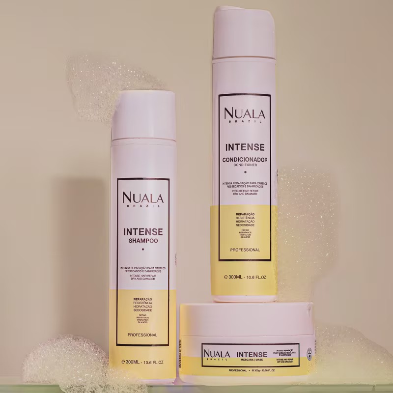 Kit Nuala Reconstrução Intense Shampoo + Condicionador + Máscara (3 Produtos)