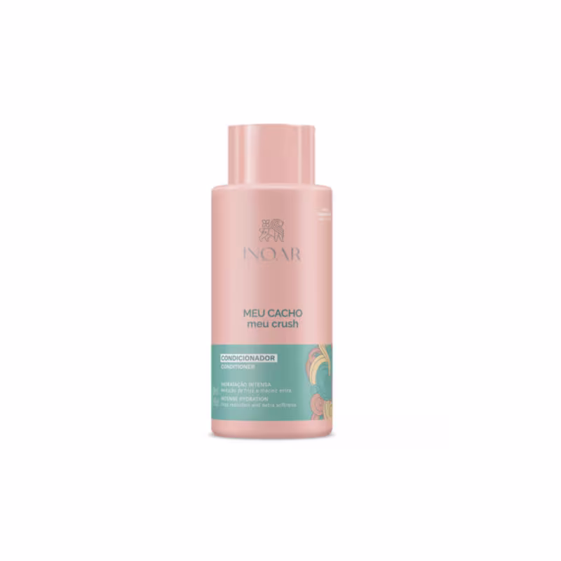 Kit Inoar Meu Cacho  Meu Crush Shampoo e Condicionador 500ML Tratamento Para Cabelos Cacheados