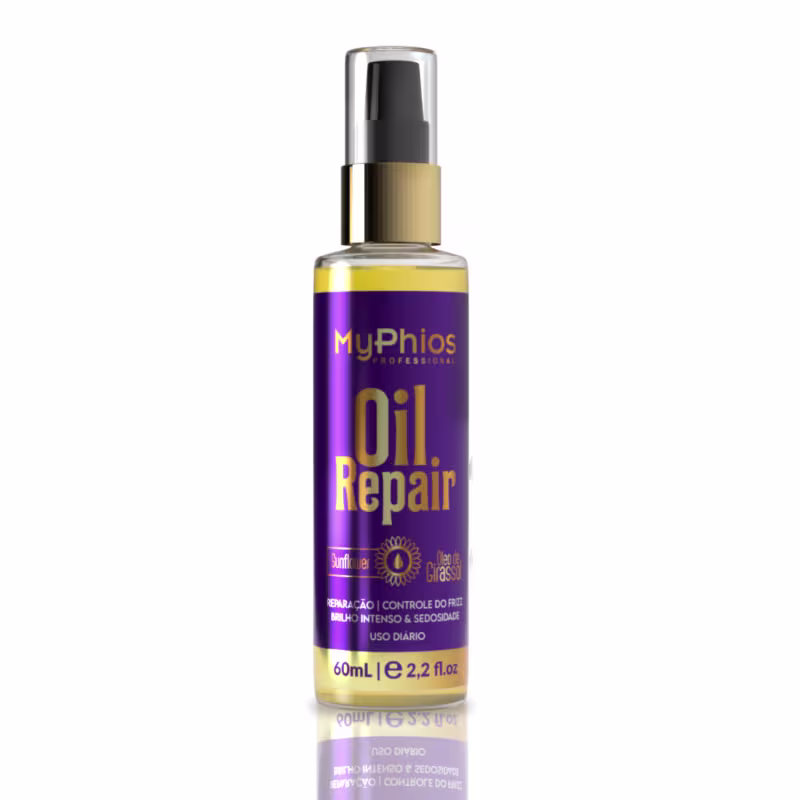 Kit com 03 Óleo Reparador de Pontas Sunflower 60 ml MyPhios