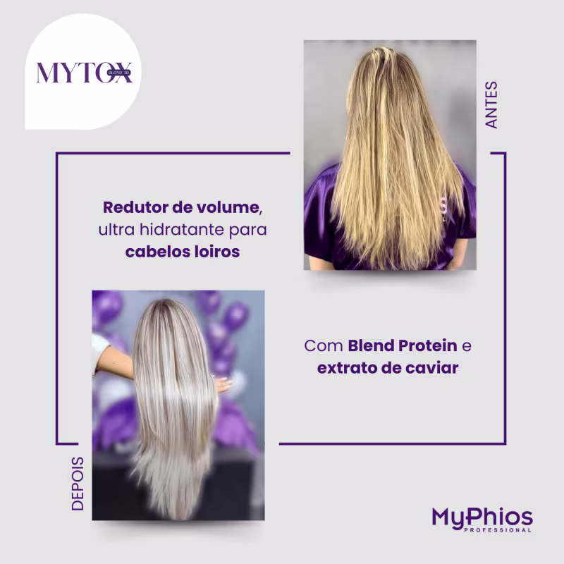 Kit Redutor de volume -  MyTox  Blond e Mytox 1kg