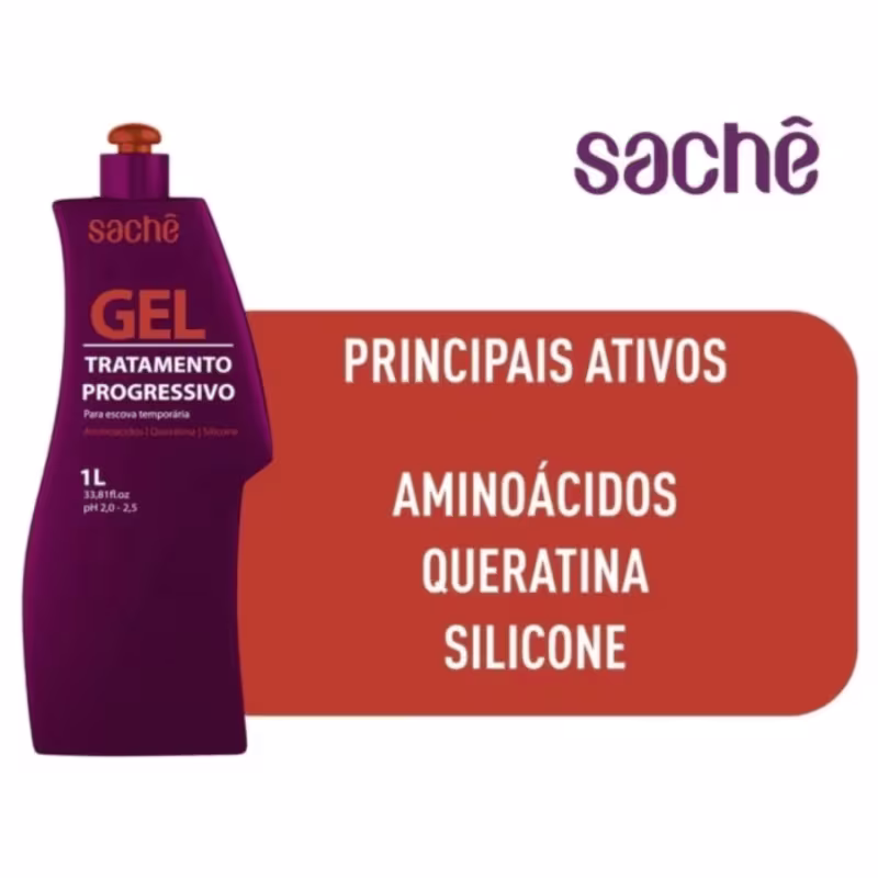 Sachê Professional Gel - Escova Progressiva 1L