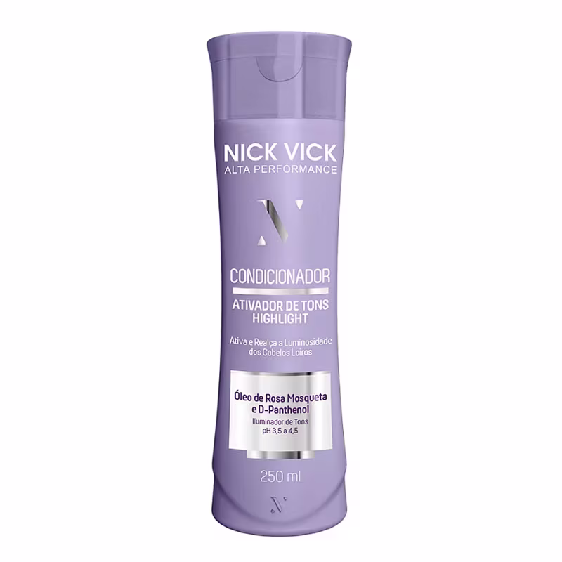 Condicionador Nick & Vick Alta Performance Ativador de Tons Highlight, 250ml.