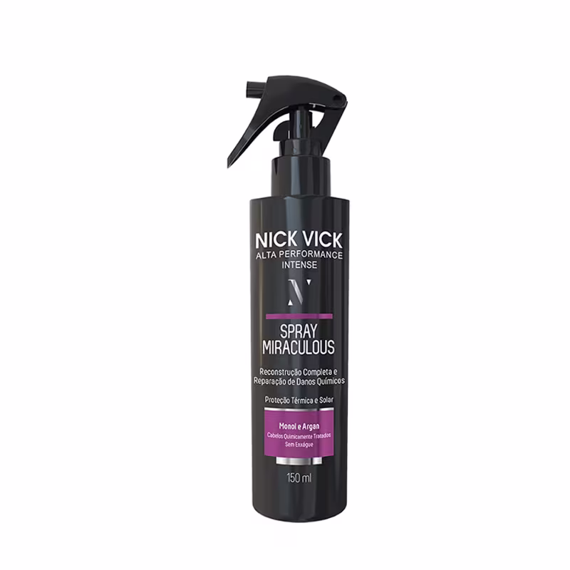 Spray de Tratamento Capilar Nick & Vick Alta Performance Intense Spray Miraculous, 150ml.