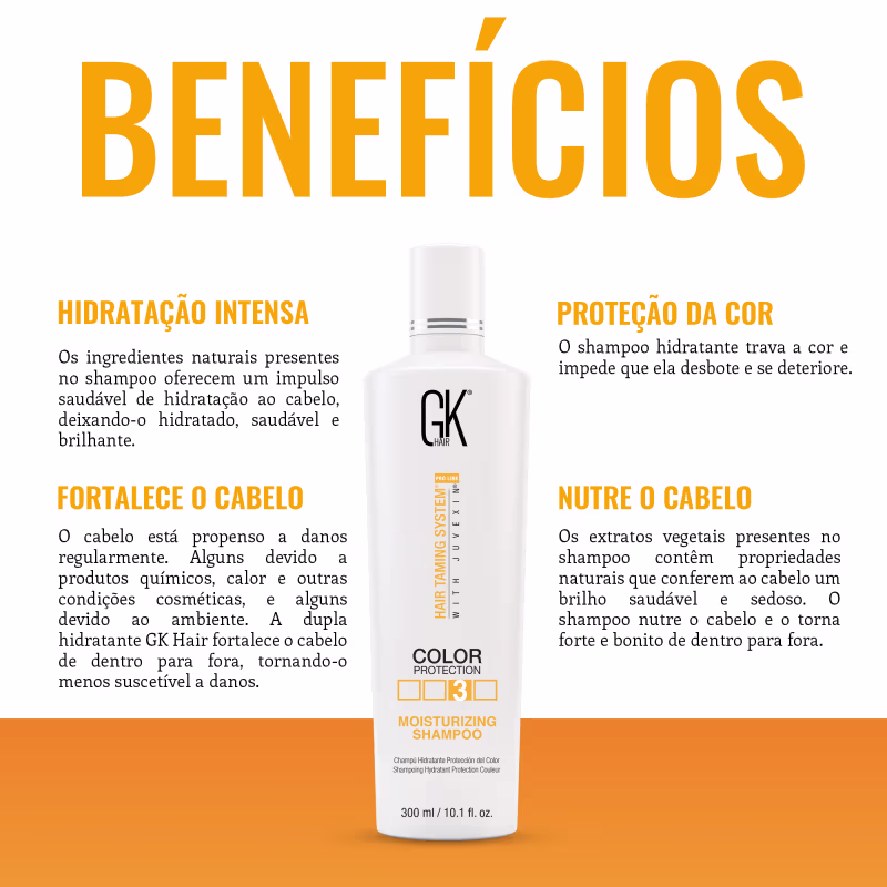 GK Hair Color Protection 3 - Shampoo Hidratante 300ml