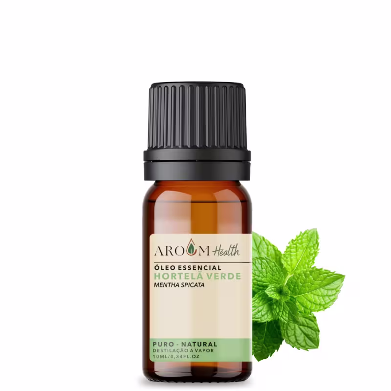 Óleo Essencial Hortelã Verde - Puro 10 ML Aroom Health