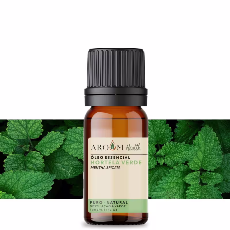 Óleo Essencial Hortelã Verde - Puro 10 ML Aroom Health