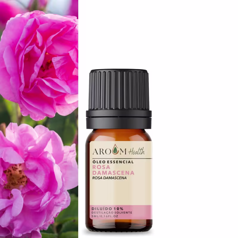 Óleo Essencial Rosa Damascena - Puro 5ML Aroom Health