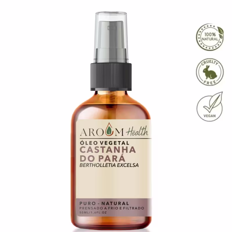 Óleo Vegetal de Castanha do Pará - 50 ml Aroom Health