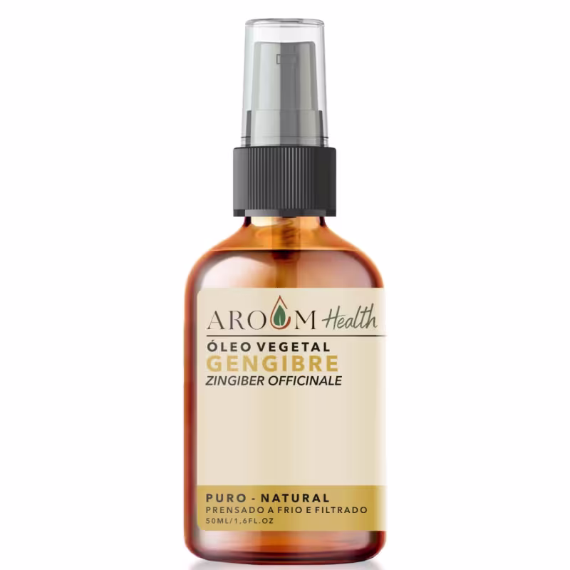 Óleo Vegetal Gengibre, da marca Aroom Aromaterapia.