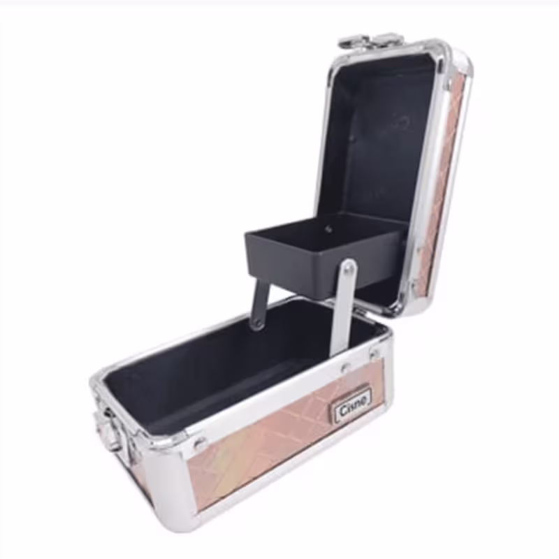 Cisne Mini Maleta Rosê Para Maquiagem, Joias e Acessórios CSN-5110
