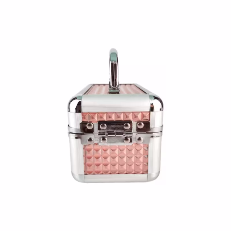 Cisne Mini Maleta Rosê Para Maquiagem, Joias e Acessórios CSN-5110