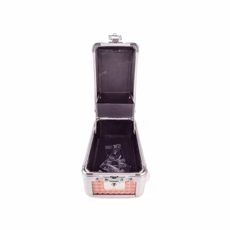 Cisne Mini Maleta Rosê Para Maquiagem, Joias e Acessórios CSN-5110