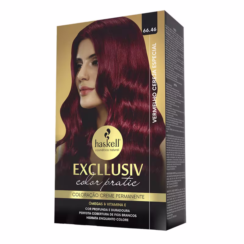 Excllusiv Color Pratic - Kit Coloração 66.46 Vermelho Cereja Especial