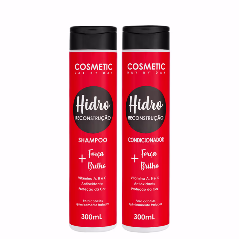 Shampoo e Condicionador Hidro Reconstrução Manutenção - 300 ml