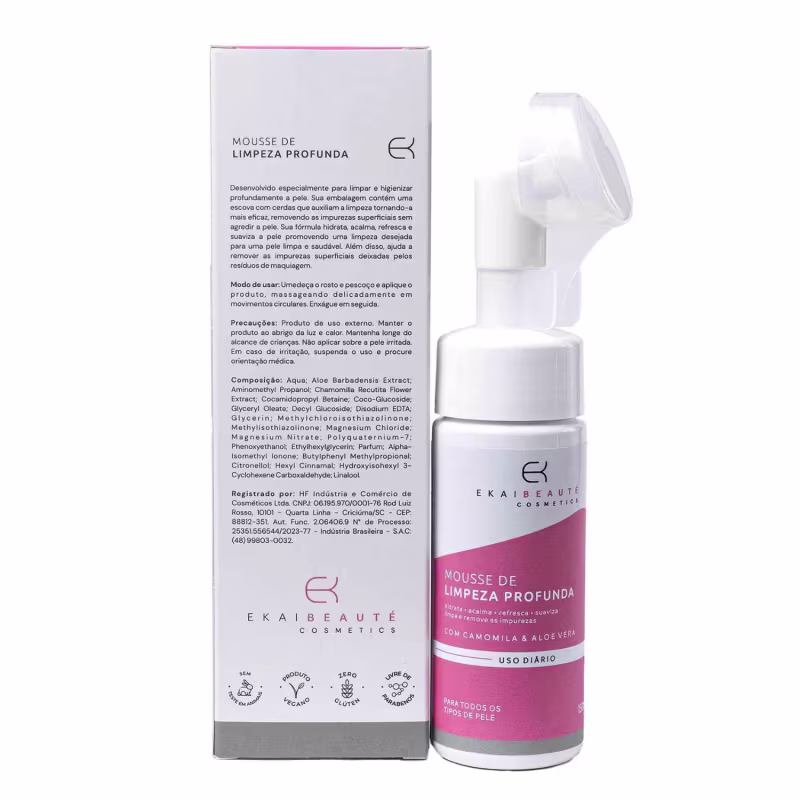 Ekai Beauté Cosmétics - Mousse de Limpeza Facial 2 em 1 150ml
