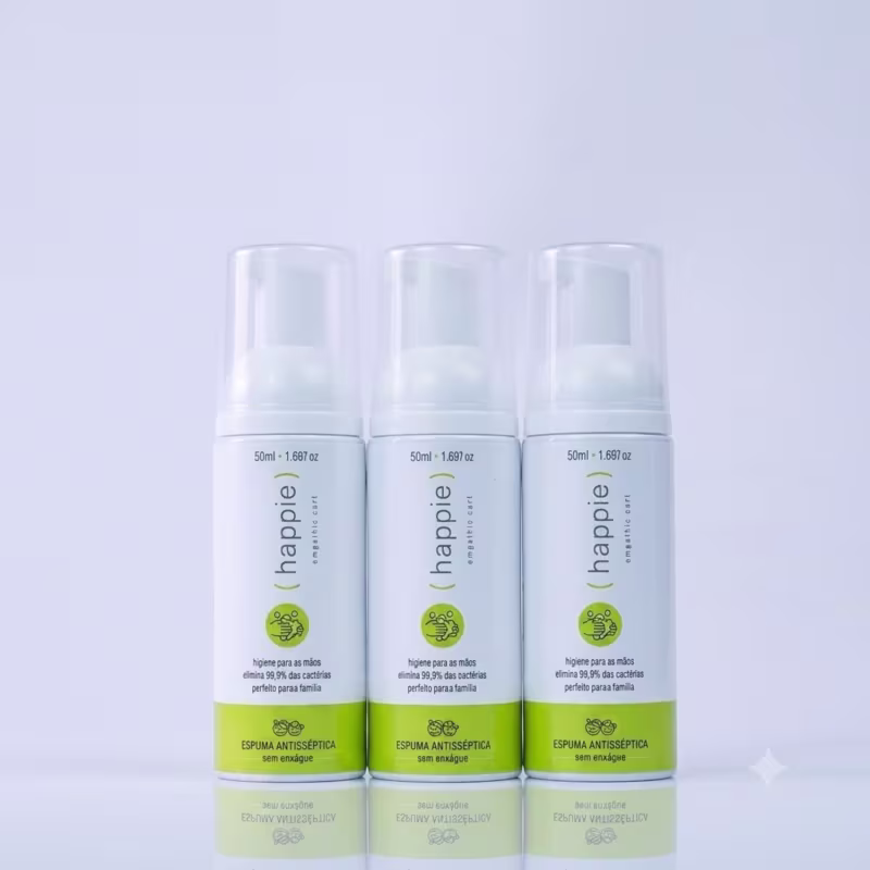 Kit Mini - Espumas Antissépticas para Mãos 50 ml