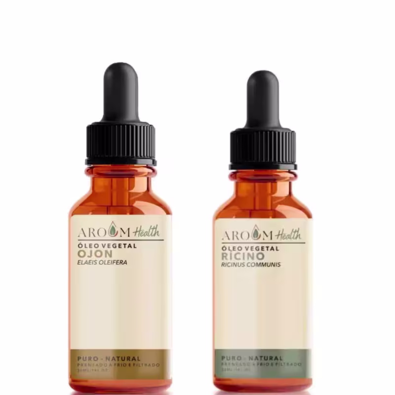 Kit terapia capilar natural - Óleos vegetal Ojon e Rícino ( Castor ) 
