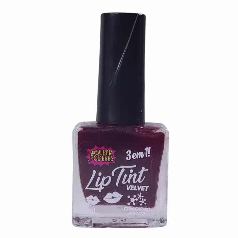 Lip Tint Carvao Ativado 3 em 1  - Super Poderes - Velvet