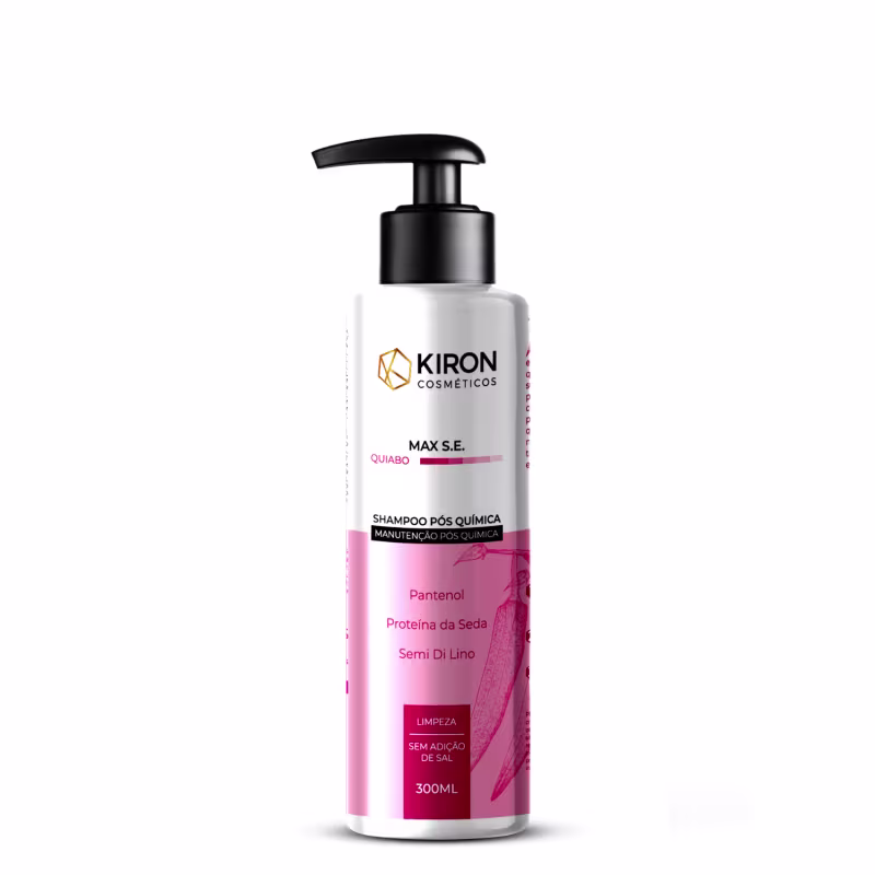 Kit Shampoo e Condicionador Quiabo 2X300ml + Máscara Quiabo MAX S.E. Pos Quimica Kiron Cosméticos 250g