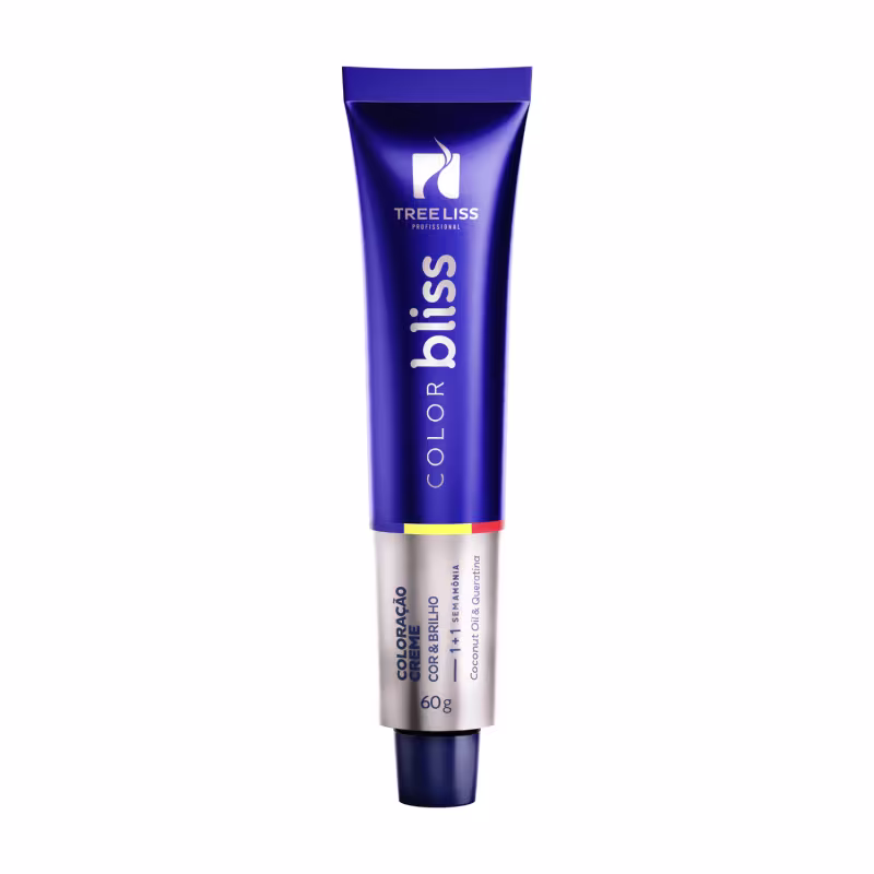 TreeLiss Profissional Color Bliss 7.34 Louro Natural Dourado Cobre - Tonalizante Capilar 60g
