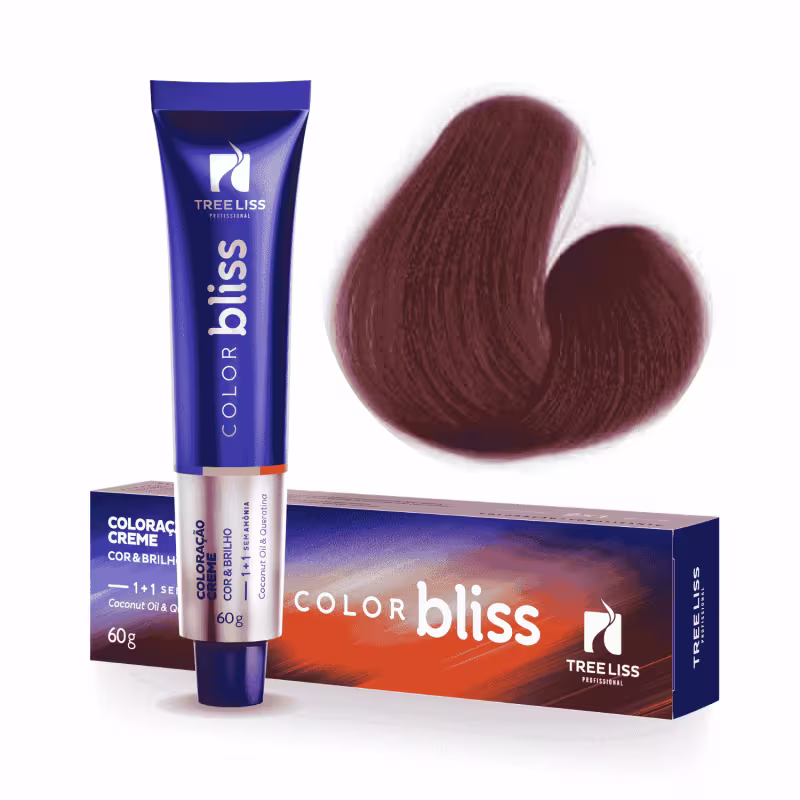 TreeLiss Profissional Color Bliss 7.7 Canela - Tonalizante Capilar 60g