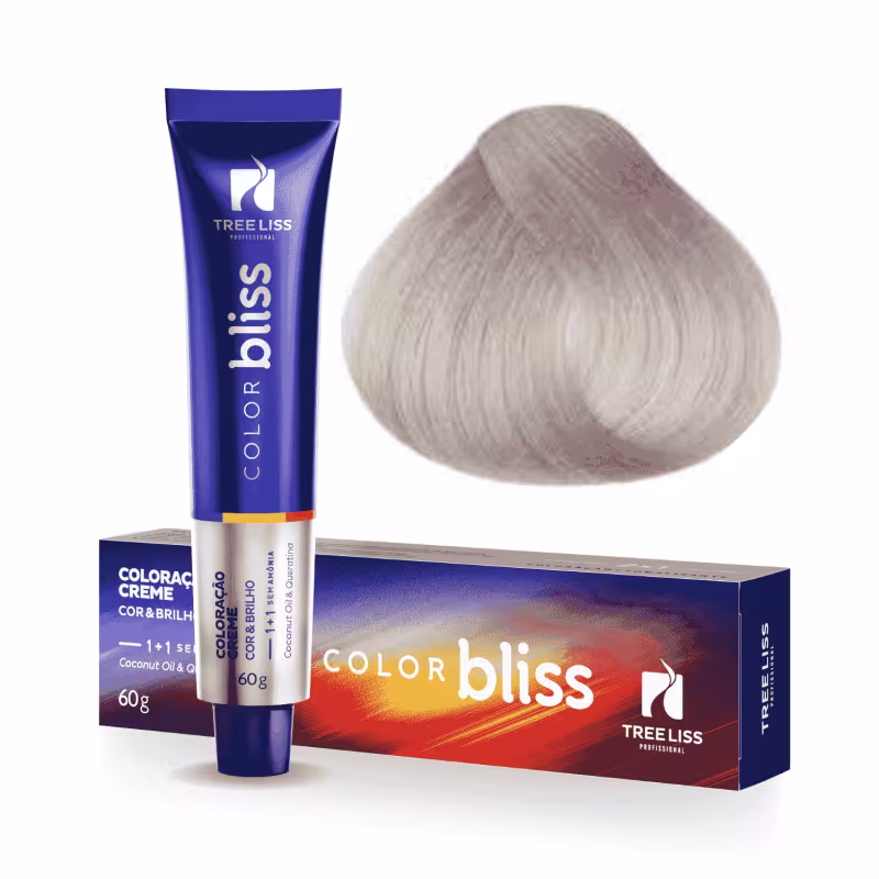 TreeLiss Profissional Color Bliss 10.89 Louro Claro Pérola - Tonalizante Capilar 60g