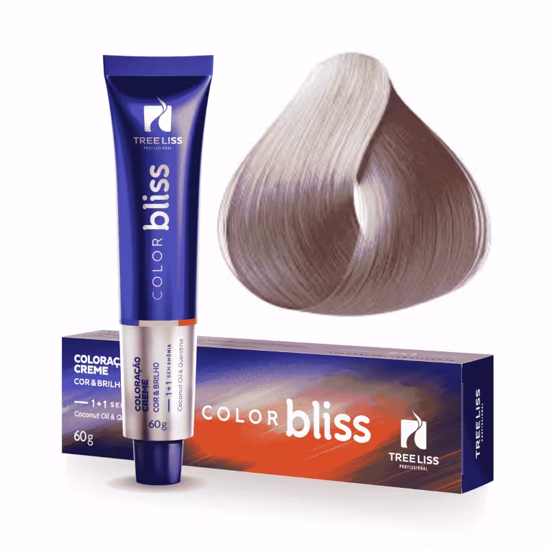 TreeLiss Profissional Color Bliss 9.89 Louro Superclaro Pérola - Tonalizante Capilar 60g