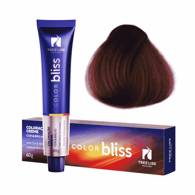 TreeLiss Profissional Color Bliss 6.0 Louro Escuro - Tonalizante Capilar 60g