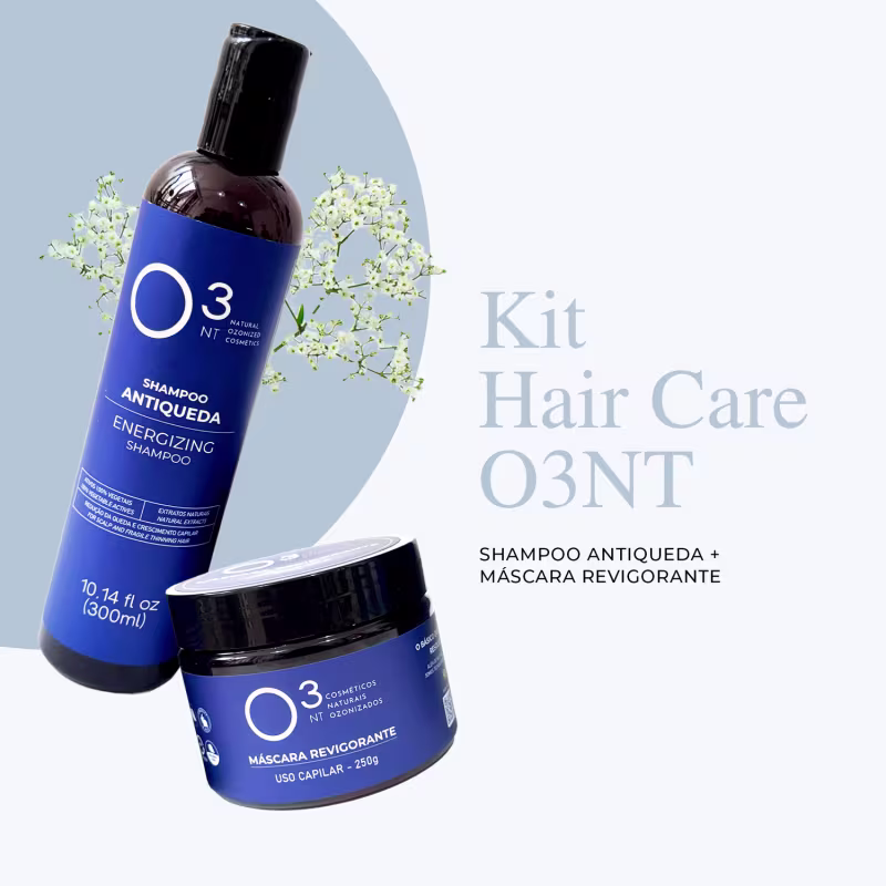 Kit Shampoo Antiqueda + Máscara Revigorante - Fortalecimento Capilar Natural